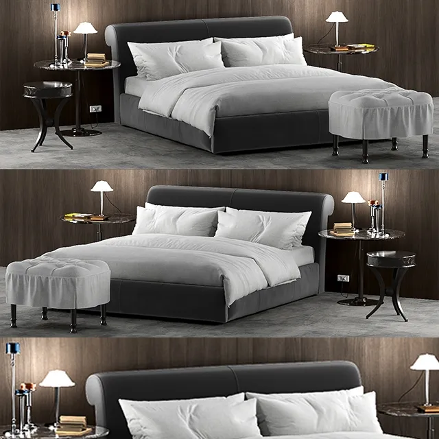 furniture – Baxter Alfred soft bed 3D Model furniture – Baxter Alfred soft bed 3D Model