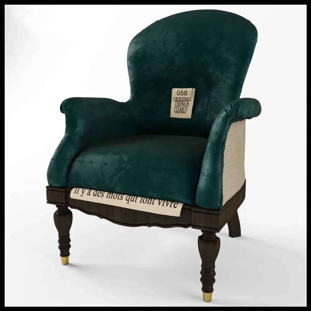 furniture – Baxter Ona armchair 3D Model