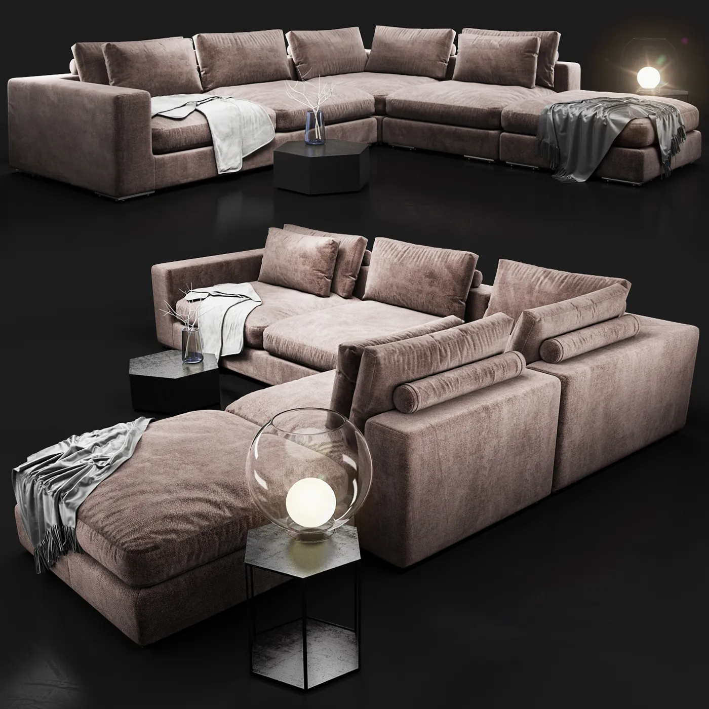 furniture – Baxter sofa set 010 3D Model furniture – Baxter sofa set 010 3D Model