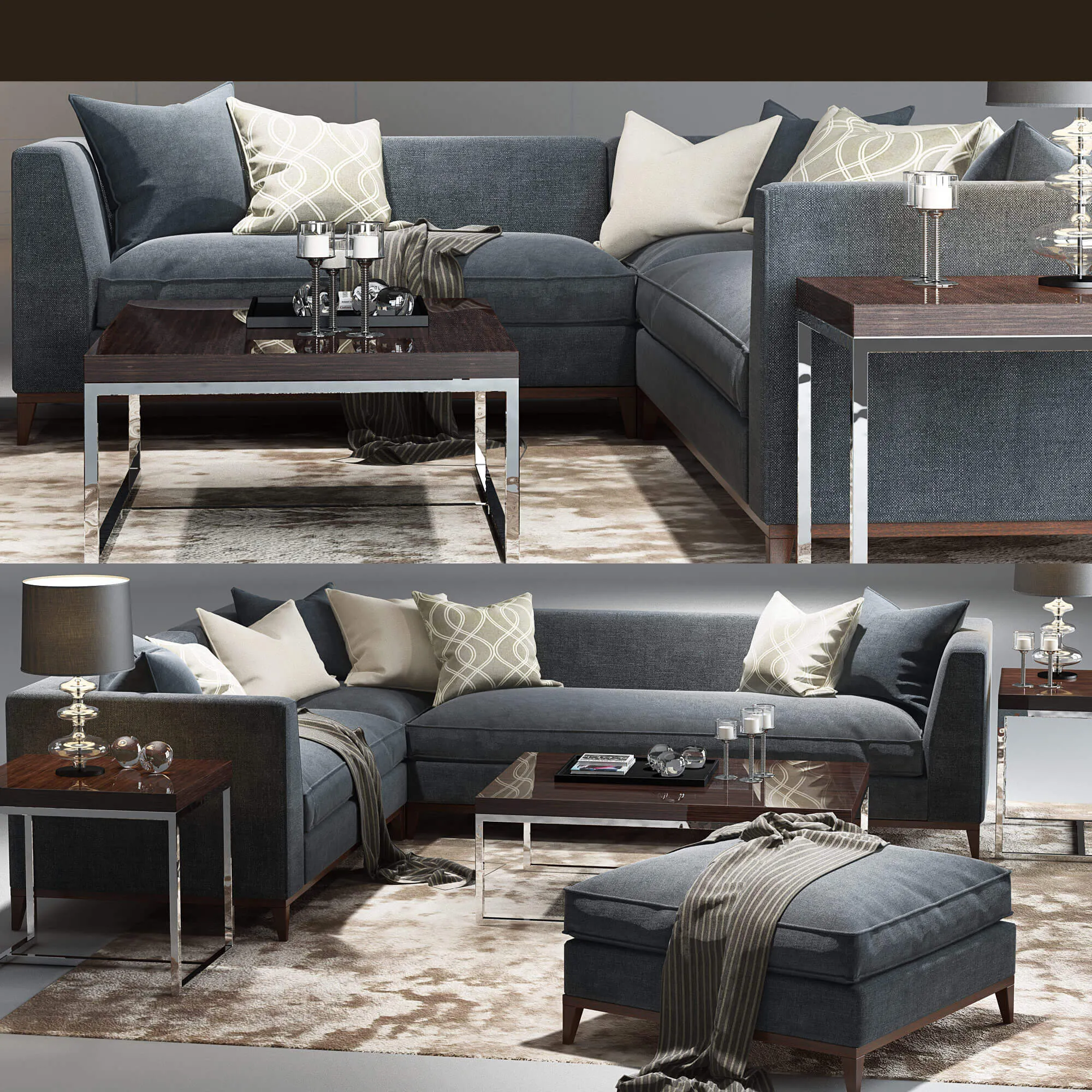 furniture – Baxter sofa set 09 3D Model furniture – Baxter sofa set 09 3D Model