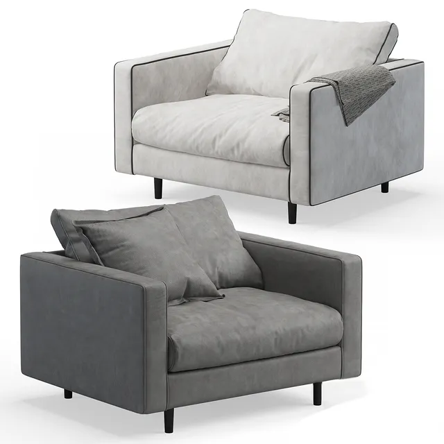 furniture – Baxter Stoccolma armchairs 3D Model