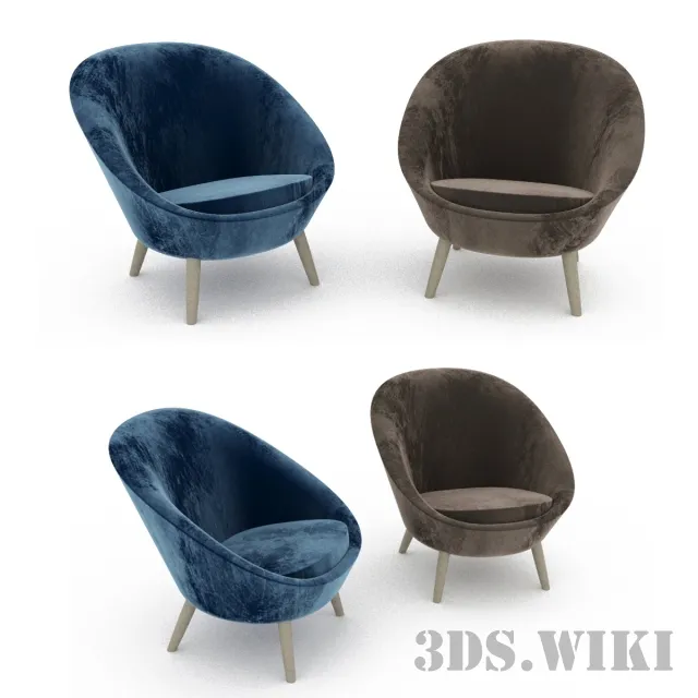 furniture – B&B Italia armchair 3D Model