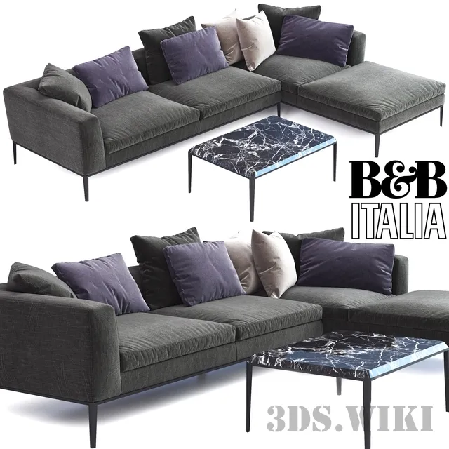 furniture – B&B Italia Michel Sofa 3D Model