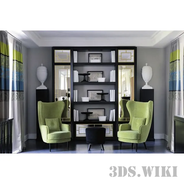 furniture – Beautiful cabinet showcase 3D Model