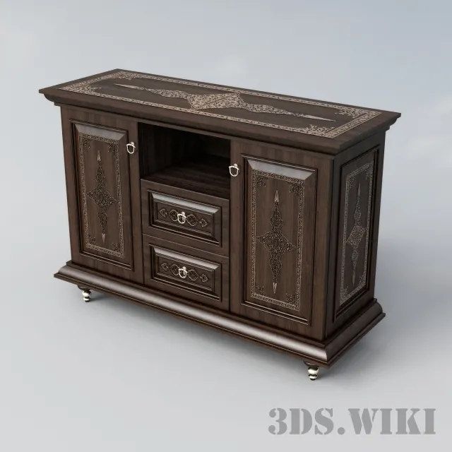 furniture – Beautiful classic chest of drawers 3D Model