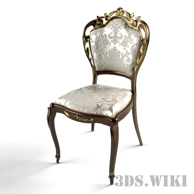 furniture – Beautiful classic wooden chair 3D Model