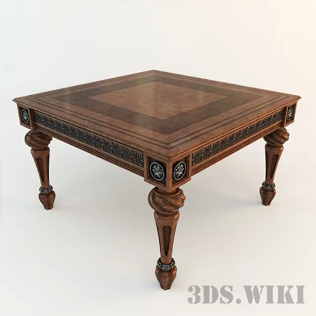 furniture – Beautiful classic wooden table 3D Model