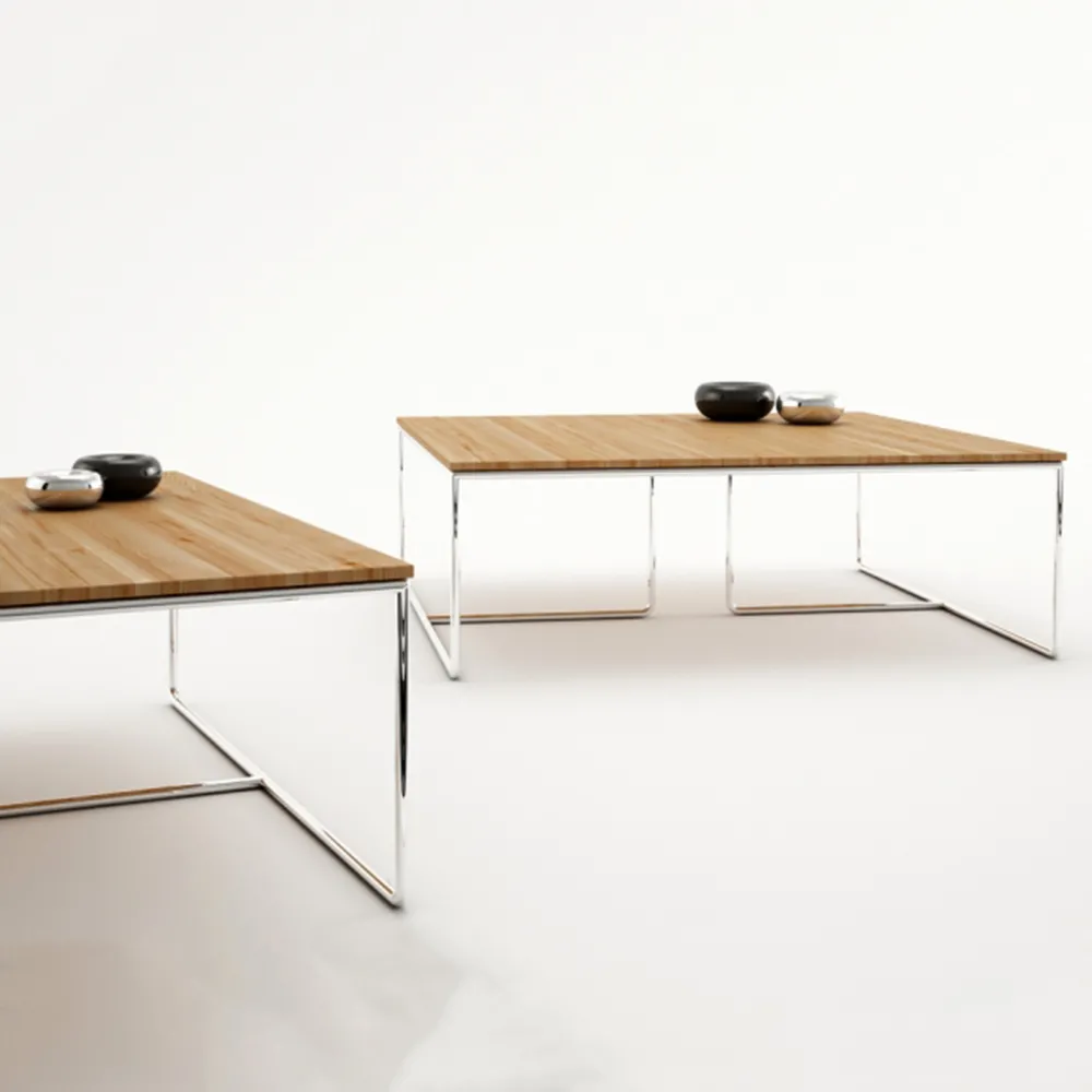 furniture – Beautiful coffee table with metal legs 3D Model