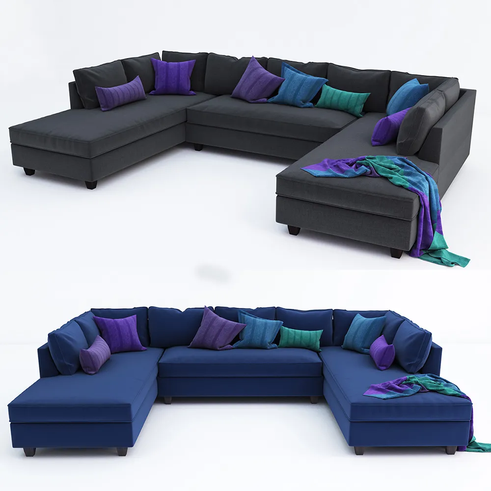 furniture – Beautiful corner sofa for living room 3D Model
