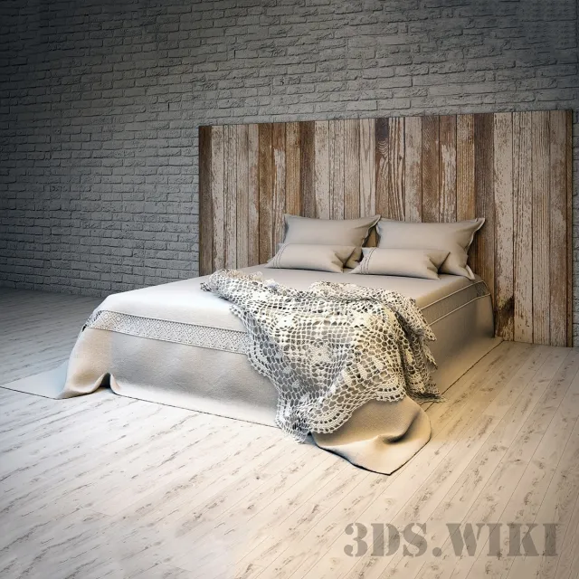 furniture – Beautiful designer bed 3D Model
