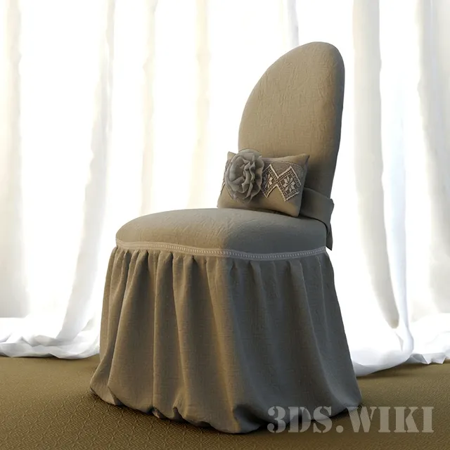 furniture – Beautiful festive chair 3D Model