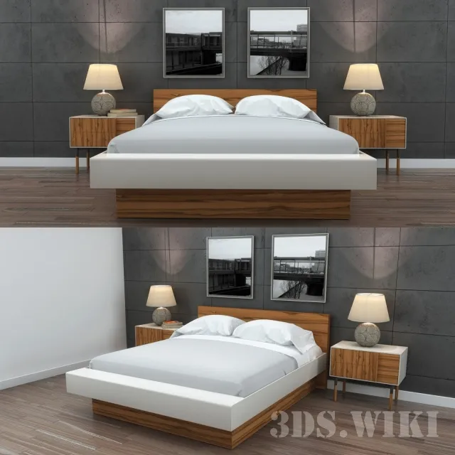 furniture – Beautiful set for the bedroom 3D Model