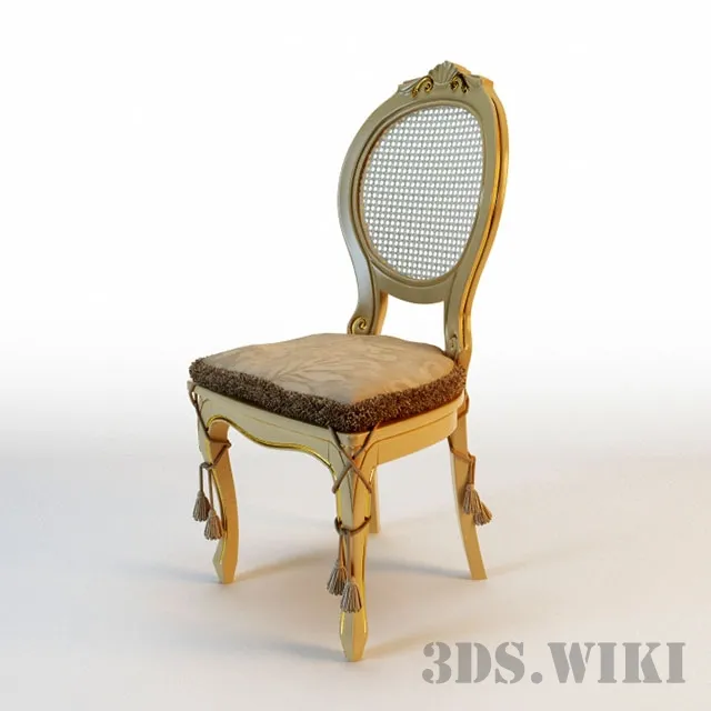 furniture – Beautiful wooden chair 3D Model