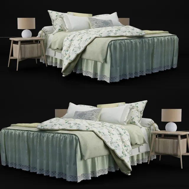 furniture – Bed 324 3D Model furniture – Bed 324 3D Model