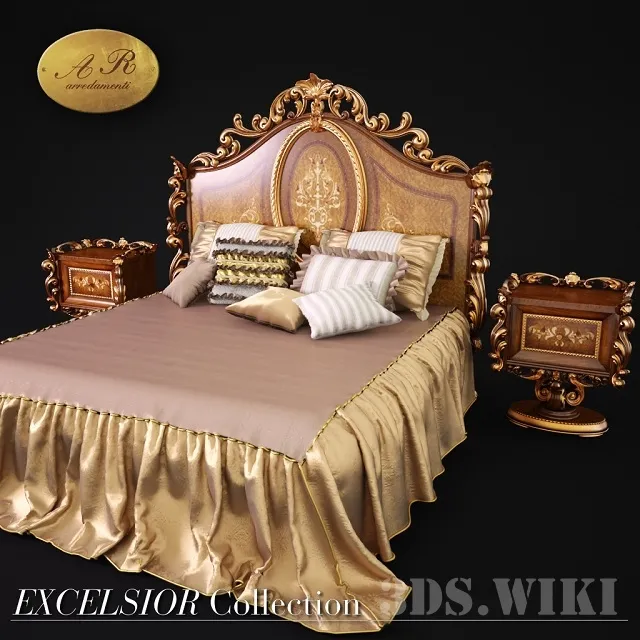 furniture – Bed A.R.ARREDAMENTI SRL EXCELSIOR 171 3D Model furniture – Bed A.R.ARREDAMENTI SRL EXCELSIOR 171 3D Model