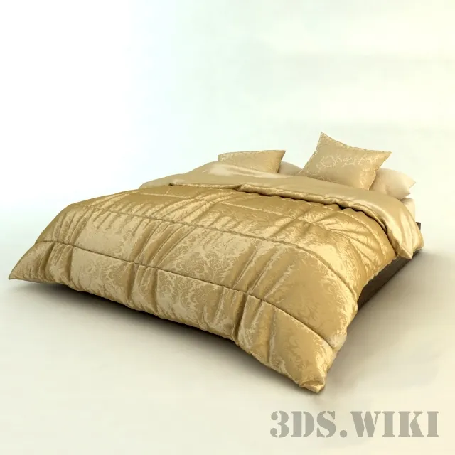 furniture – Bed and linens 3D Model