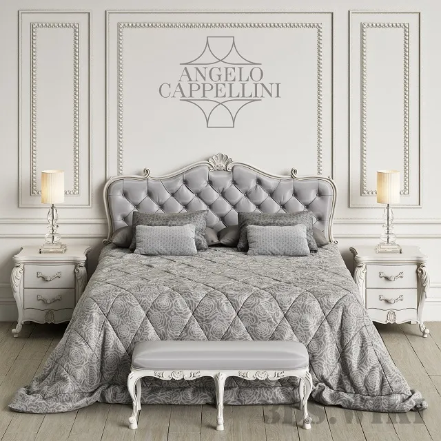 furniture – Bed Angelo Cappellini Ponza Bedroom 3D Model furniture – Bed Angelo Cappellini Ponza Bedroom 3D Model