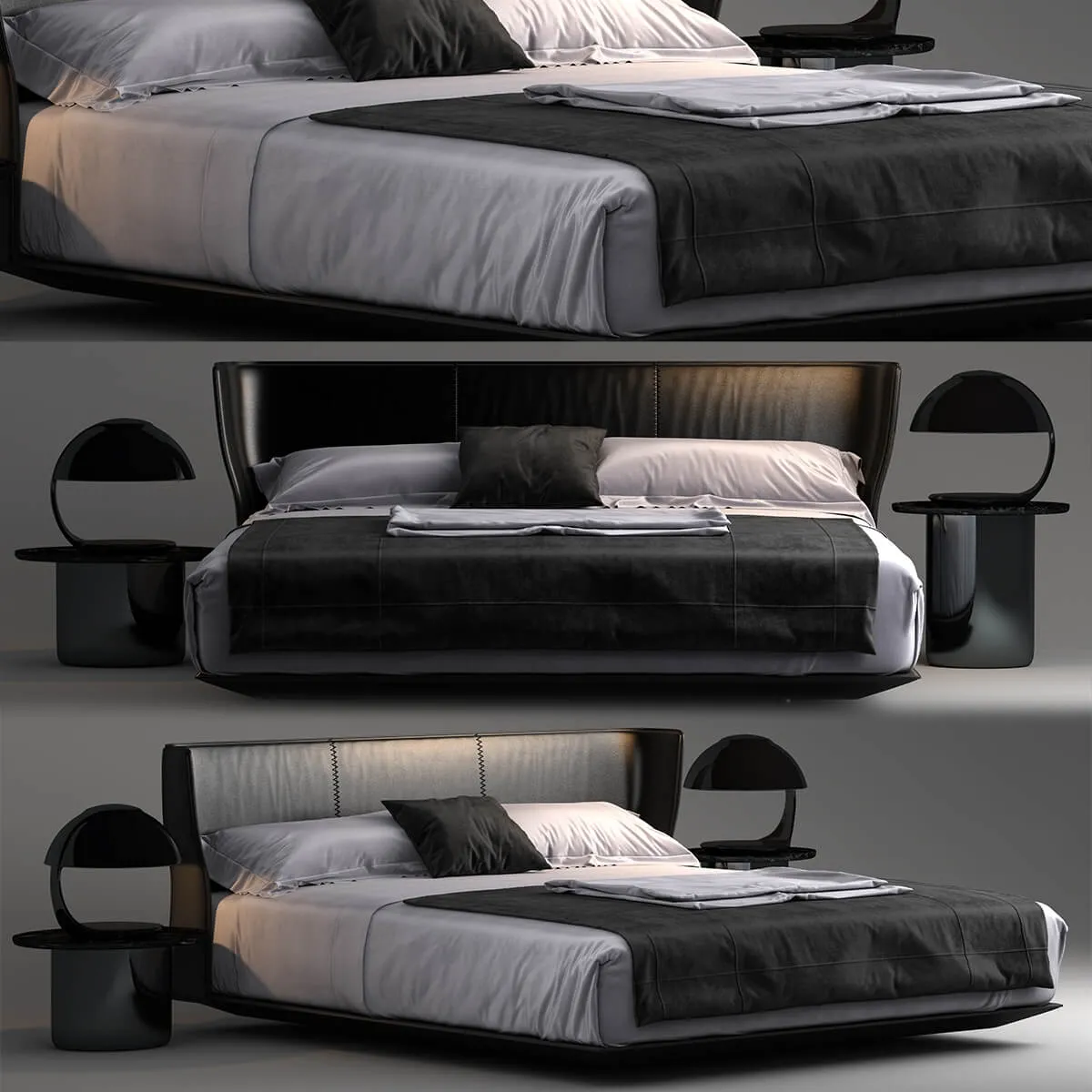 furniture – Bed B and B Italia Alys 3D Model furniture – Bed B and B Italia Alys 3D Model