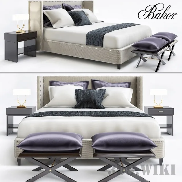 furniture – Bed Baker Jacques Garcia Collection 3D Model