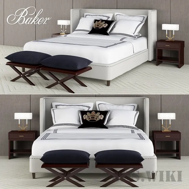 furniture – Bed Baker Jacques Garcia Collection 3D Model furniture – Bed Baker Jacques Garcia Collection 3D Model
