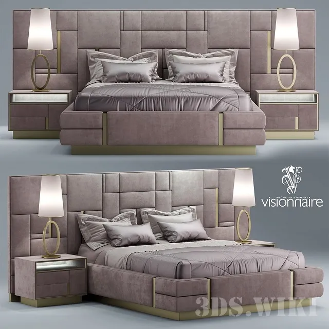 furniture – Bed Beloved IPE Cavalli (Visionnaire) 3D Model