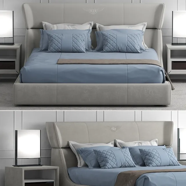 furniture – Bed bentley home Lancaster Bed 3D Model