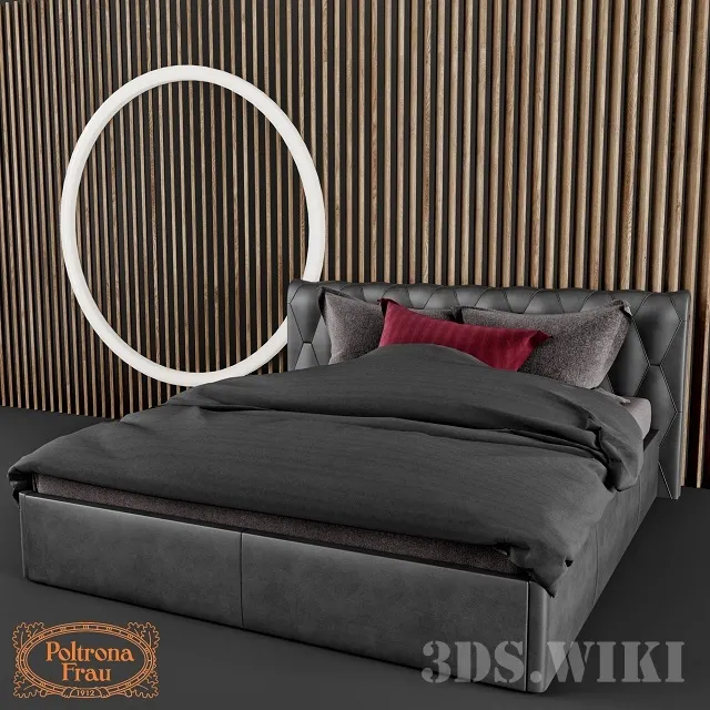 furniture – Bed BLUEMOON By Poltrona Frau 3D Model