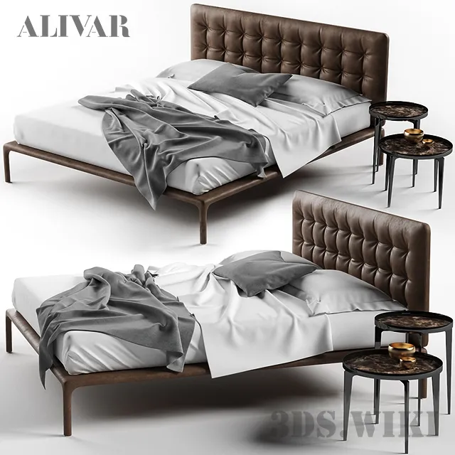 furniture – Bed BOHÈME By ALIVAR 3D Model