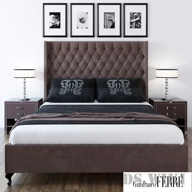 furniture – Bed BOND By Gianfranco Ferre Home 3D Model furniture – Bed BOND By Gianfranco Ferre Home 3D Model
