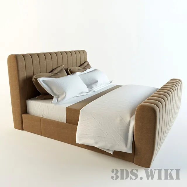 furniture – Bed Brook Street Channeled Bed 3D Model furniture – Bed Brook Street Channeled Bed 3D Model