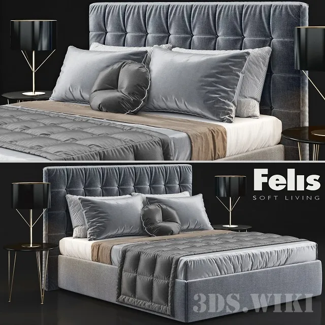 furniture – Bed by Felis KARL 3D Model furniture – Bed by Felis KARL 3D Model