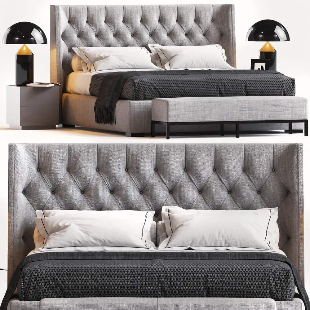 furniture – Bed by  Meridiani 2 3D Model