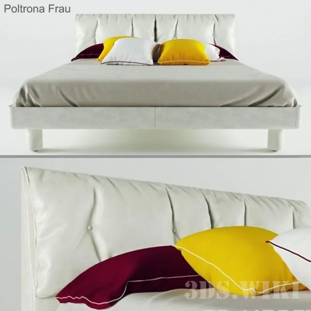 furniture – Bed by Poltrona Frau 3D Model furniture – Bed by Poltrona Frau 3D Model