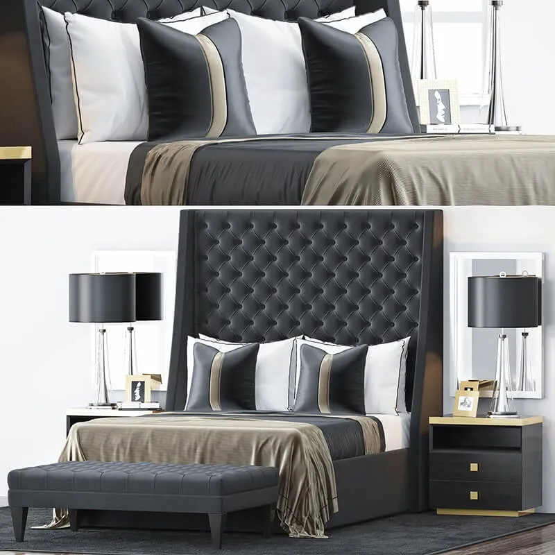 furniture – Bed by S and C 6201 3D Model