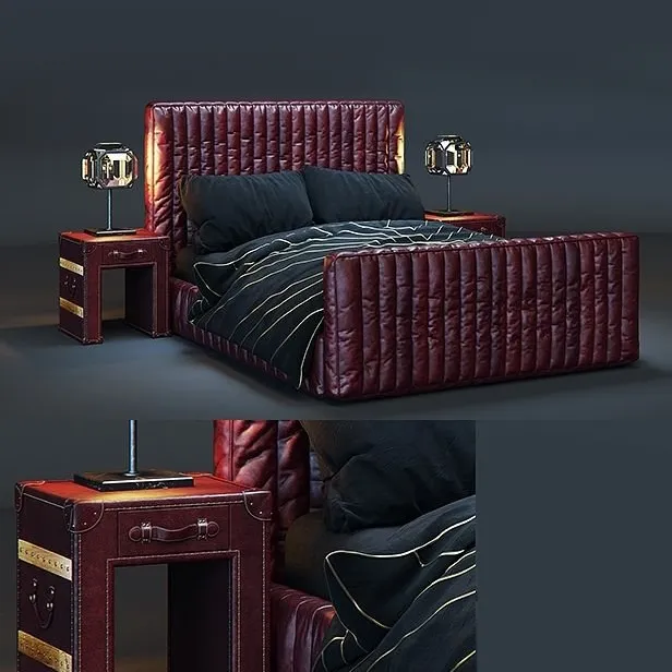 furniture – Bed Cambridge loft by Timothy Oulton 3D Model furniture – Bed Cambridge loft by Timothy Oulton 3D Model