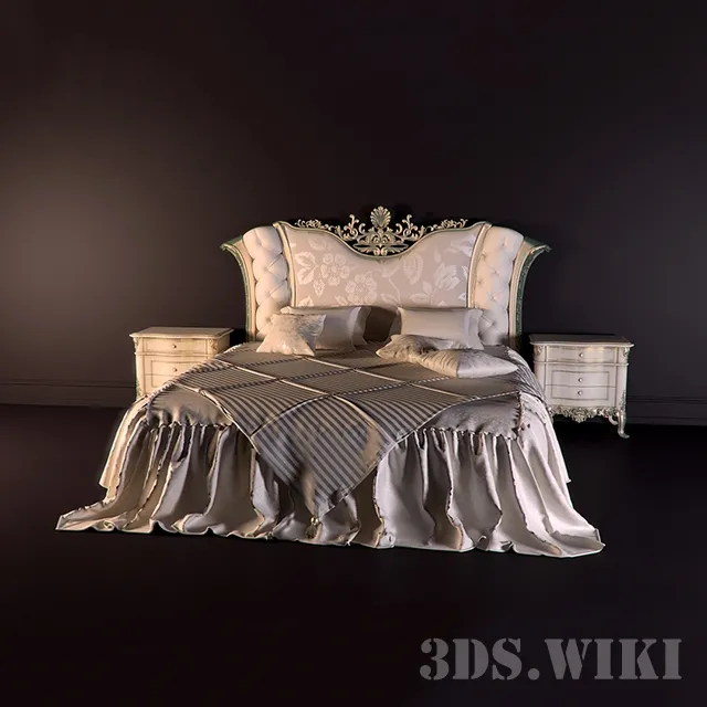 furniture – Bed CAPPELLINI INTAGLI 3D Model furniture – Bed CAPPELLINI INTAGLI 3D Model