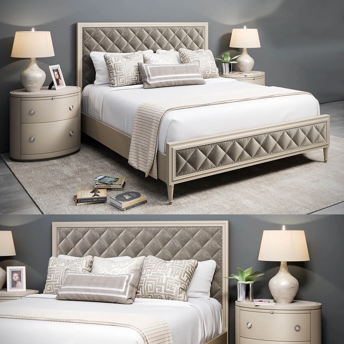 furniture – Bed Caracole Diamonds are Forever 3D Model furniture – Bed Caracole Diamonds are Forever 3D Model