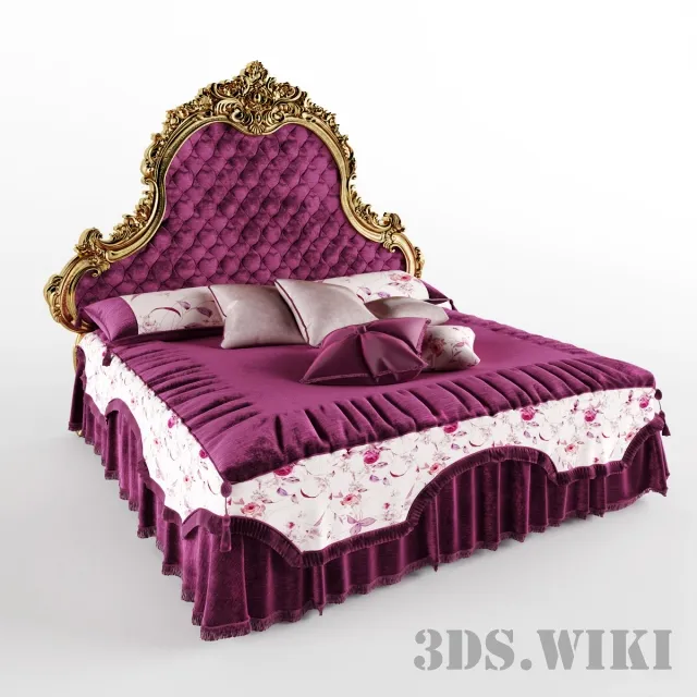 furniture – Bed CARLO ASNAGHI SOFIA 3D Model furniture – Bed CARLO ASNAGHI SOFIA 3D Model