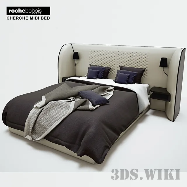 furniture – Bed CHERCHE MIDI Bed Roche Bobois 3D Model furniture – Bed CHERCHE MIDI Bed Roche Bobois 3D Model