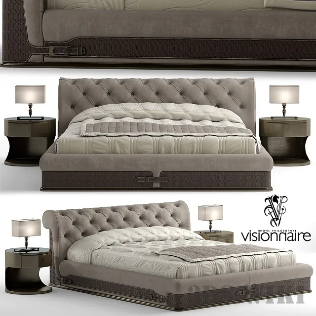 furniture – Bed Chester Laurence IPE Cavalli (Visionnaire) 3D Model furniture – Bed Chester Laurence IPE Cavalli (Visionnaire) 3D Model