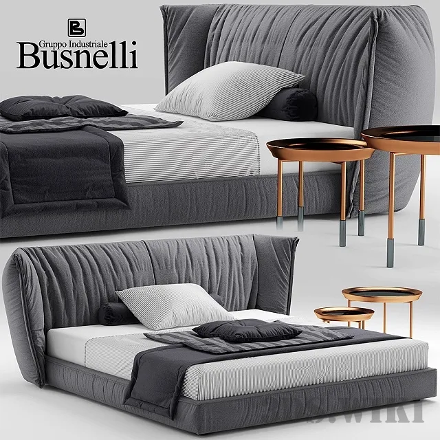 furniture – Bed Cinova by Busnelli SEDONA 3D Model furniture – Bed Cinova by Busnelli SEDONA 3D Model