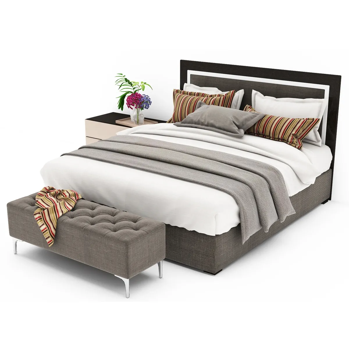 furniture – Bed collection 48 3D Model