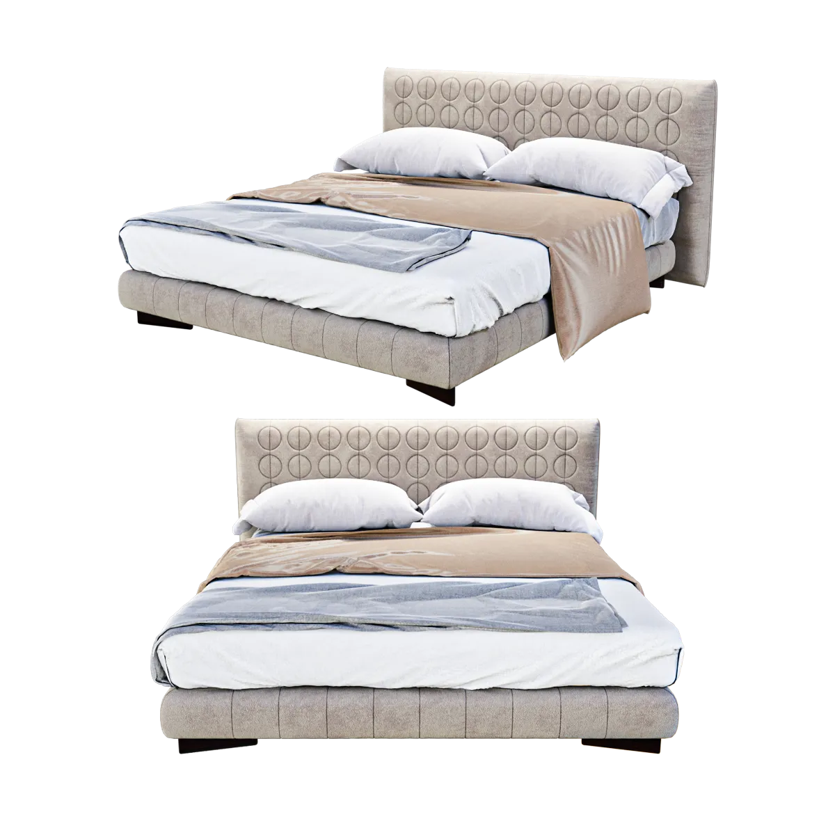 furniture – Bed Curtis 3D Model furniture – Bed Curtis 3D Model