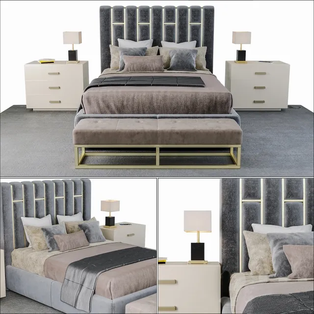 furniture – Bed Daytona Pablo 3D Model