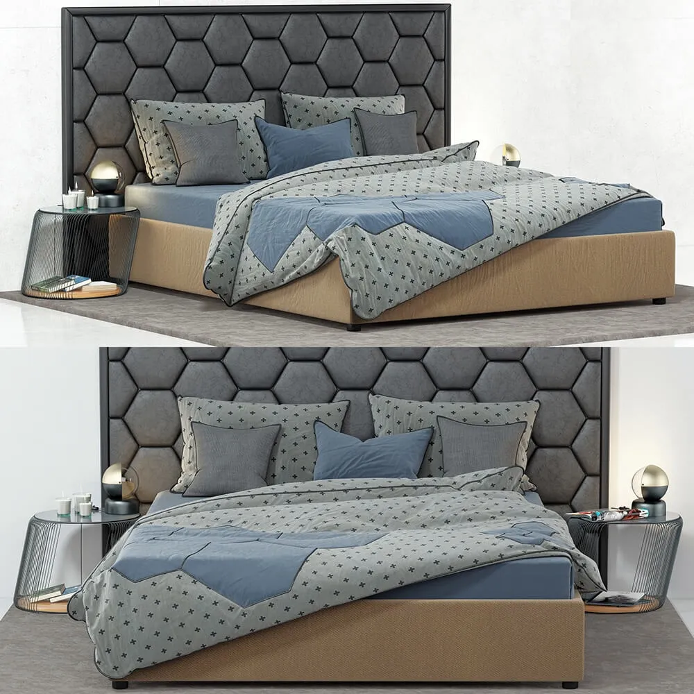 furniture – Bed Elena 3D Model