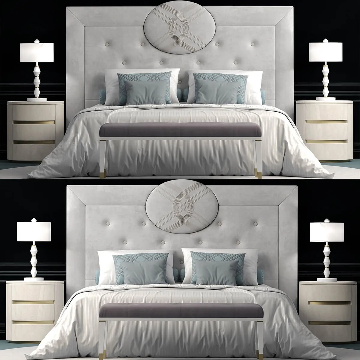furniture – Bed Fendi Cameo Maxi 3D Model furniture – Bed Fendi Cameo Maxi 3D Model