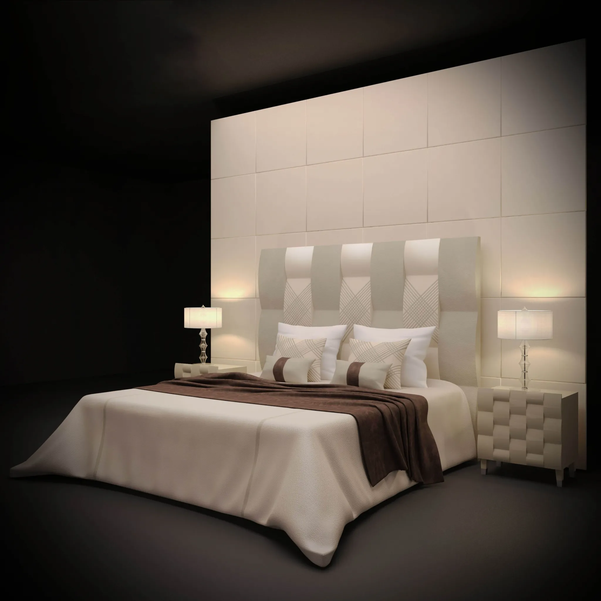 furniture – Bed Fendi casa 3D Model furniture – Bed Fendi casa 3D Model