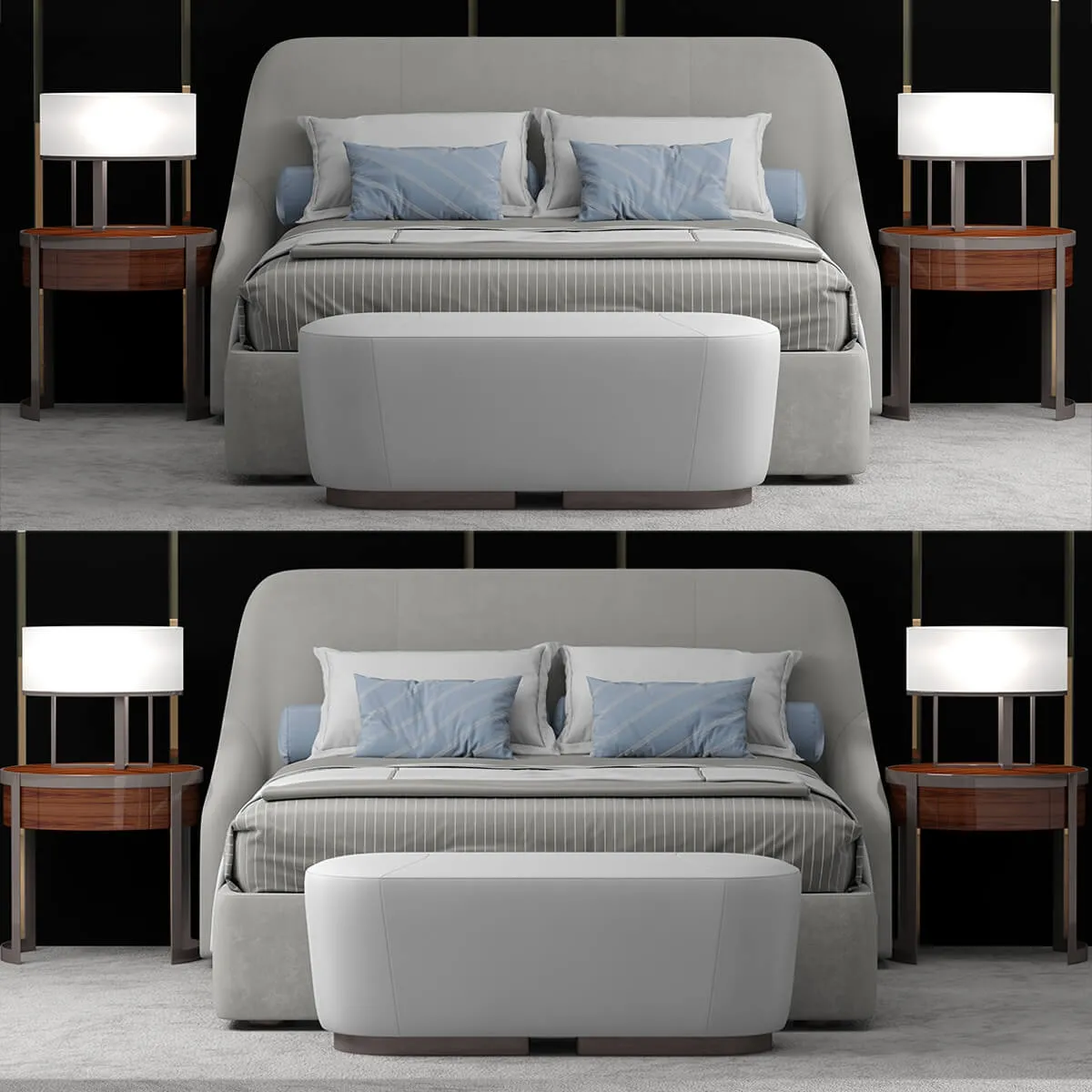 furniture – Bed Fendi Casa Audrey 3D Model furniture – Bed Fendi Casa Audrey 3D Model