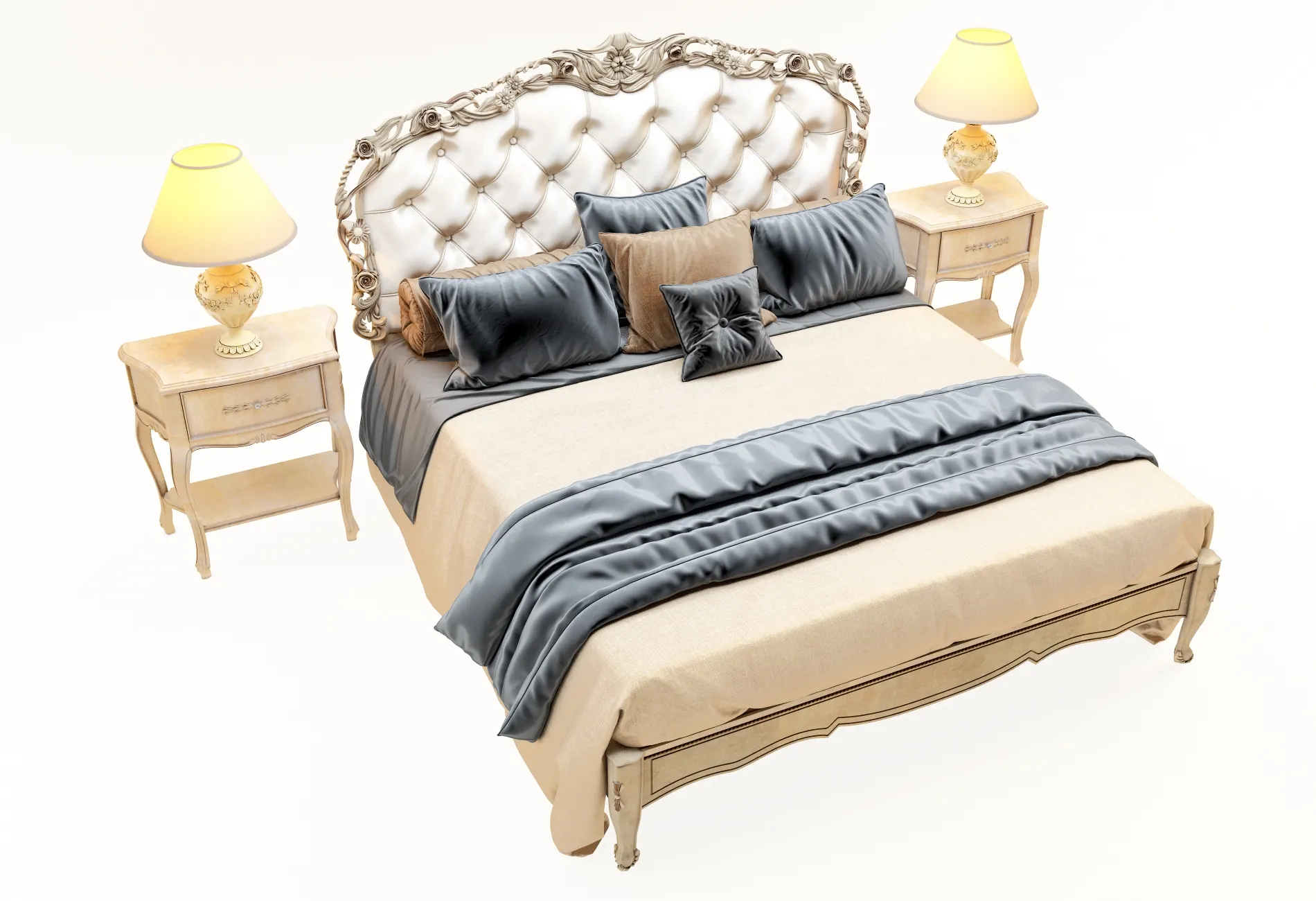 furniture – Bed Florence Art 3 3D Model furniture – Bed Florence Art 3 3D Model