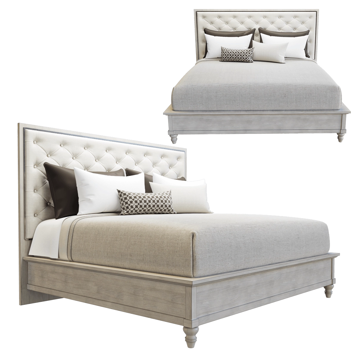 furniture – Bed from Oyster Bay collection 3D Model furniture – Bed from Oyster Bay collection 3D Model